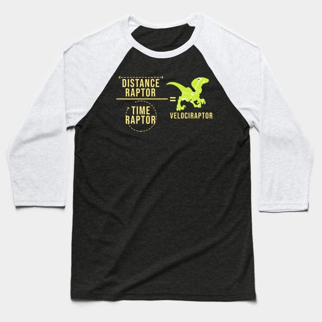 Funny Velociraptor Baseball T-Shirt by Mila46